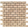 Medium travertine tumbled bricks mosaic