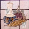 Kitchen Backsplash Mural Inlay Art Tile