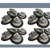 Vacuum brazed diamond hand profile wheel