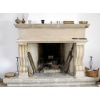 Fireplace in aged leccese stone - Pietra Leccese