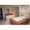 Red Travertine Bath Tub