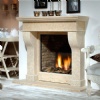 C-110 Fireplace in Caliza Alba Beige