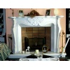 Fireplace Mantel - White Marble