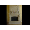 Travertine Carved Fireplace
