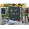 Blue Granite Tombstone
