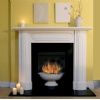 Fireplace - Edwardian Curved, Caliza Paloma Stone