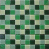 Green glass mosaic