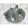 Bush hammer plate