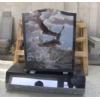 Shanxi Black Granite Monument with shadow carving