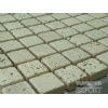 1x1 Tumbled Light Travertine Mosaic