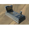 Absolute Black granite monument