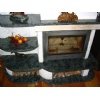 Fireplaces-Blue Pearl granite