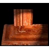 Red Travertine Cuts, Assembly