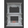 Marble Carved Stone Fireplace