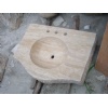 Holistic travertine vanity top