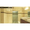 Crema Marfil and Emperador Dark Marble Bathroom