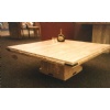 Travertine tabletop
