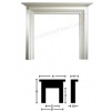 Modena 55 inch Agean Limestone Mantel