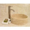 White Travertine basin