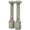Ionic columns, angled shaft