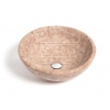 Red Travertine Mosaic Basin