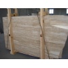 Travertine slab veincut polyester filled