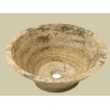 Scabos travertine massive sink