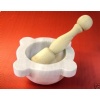 White Marble Mortar