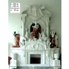 White Marble Fireplace