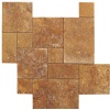 Yellow Travertine French Pattern