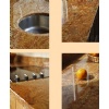 Madurai gold polished granite kitchen counter top