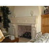 Limestone Fireplace
