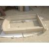 Beige sandstone window frame