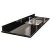 Black granite countertop