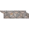 Trapezoid Gold Green Border