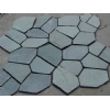 Grey basalt crazing paving