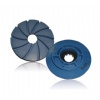 Diamond floor polishing pad