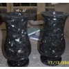 Blue Pearl granite vase
