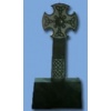 black granite cross headstone