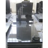 Chinese shanxi black granite tombstone
