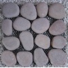 Pebble stone on net,red natural pebble Pebble stone on net,red natural pebble