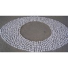 Pebble stone on net,white tumble pebble Pebble stone on net,white tumble pebble