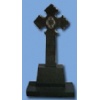 black cross headstone