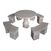Granite Table and Bench