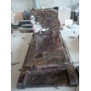 Multicolor granite monument