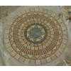 Travertine mosaic medallion