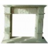 White Marble Fireplace