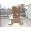 Tombstone with Red Granite