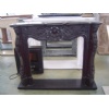 Fireplace in black marble