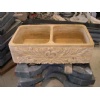 Gold Travertine Wash Basins 023
